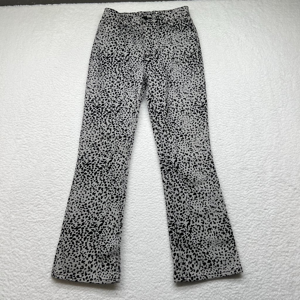 Rag & Bone Grey Cheetah Hana Jeans 25